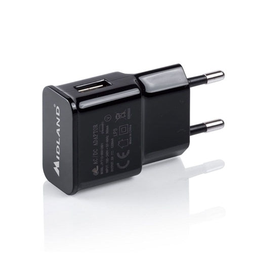 Home phone charger Goobay USB 1A 5W 1x USB-A black, for phones/tablets/watches, overheating protection