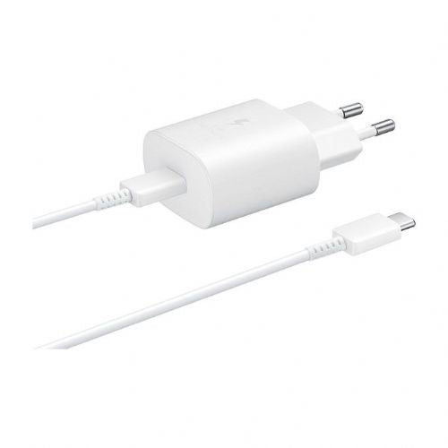 Samsung EP-TA800 Home Phone Charger White, USB-C, 25W super fast charging, cable included, for mobile phone and tablet
