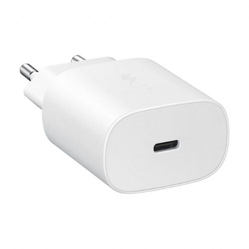 Samsung EP-TA800 Home Phone Charger White, USB-C, 25W super fast charging, cable included, for mobile phone and tablet