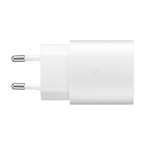 Samsung EP-TA800 Home Phone Charger White, USB-C, 25W super fast charging, cable included, for mobile phone and tablet