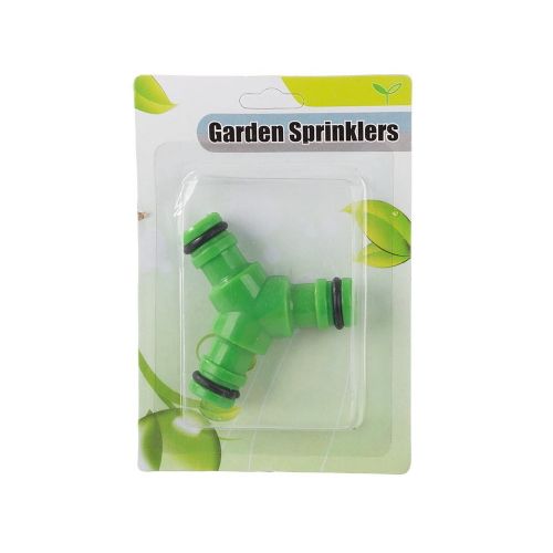 Quick connect T-connector for 1/2 garden hose