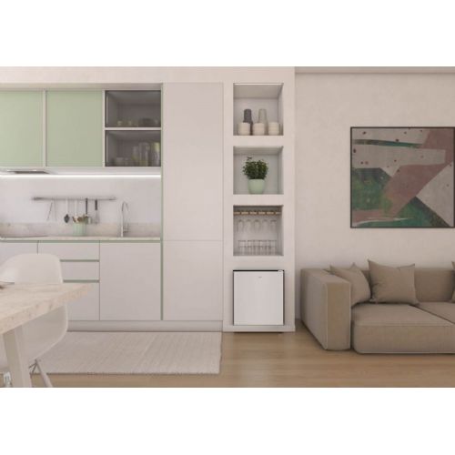 Mini bar hladilnik Candy CHASD4351EWC, 51 cm, 42 l, energijski razred E, bel