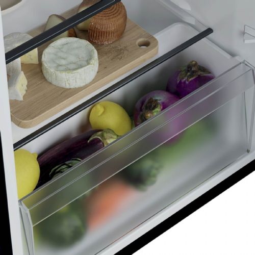 Hladilnik CANDY CNOQ2S58EB, 85 cm, E 34005880, 100 + 14 L, LED osvetlitev, črne bave