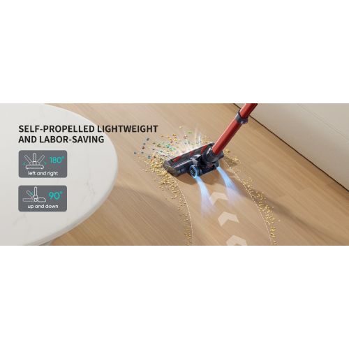 Honiture S13 Pro upright battery vacuum cleaner, suitable for animal hair, HEPA filter
