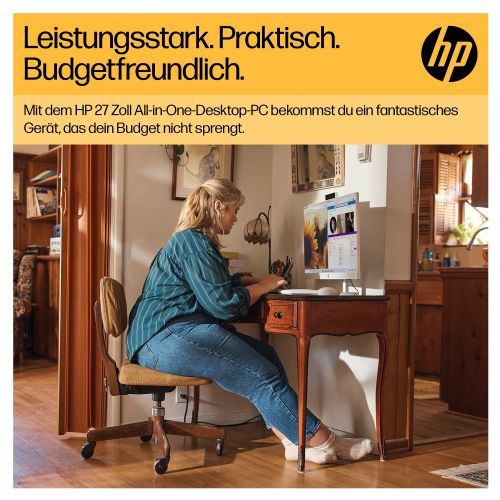 Računalnik AiO HP 27-cr0005ng AMD R3-7320U/8GB/SSD 512GB NVMe/68,6 cm (27") FHD 300cd/m2/DE/Win11Home