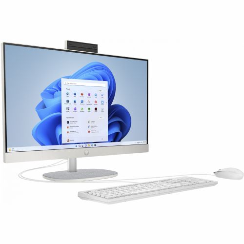 Računalnik HP All-in-One 24-cr0006ng Ryzen 5-7520U/16GB/SSD 512GB NVMe/60,5 cm (23,8") FHD/IPS/DE/W11Home, bela
