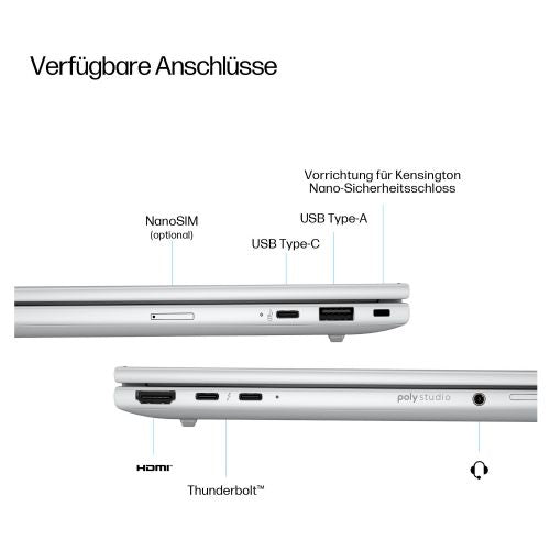 Prenosnik HP EliteBook 8 G1i Intel Ultra 5-225U/16GB/SSD 512GB NVMe/40,64 cm (16'') WUXGA/DE/Win11Pro, 3J Gar