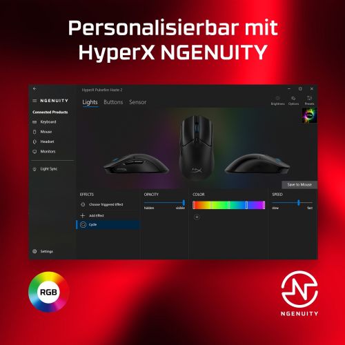 Miška HP Hyper X Pulsefire Haste 2 žična črna