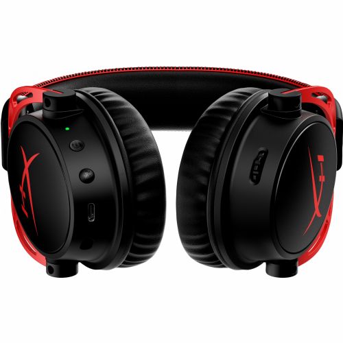 HP HyperX Cloud Alpha Wireless Gaming Headset - Virtual 7.1-Surround/DTS Headphone:X 2.0/Spatial Audio/Over-Ear - schwarz/rot