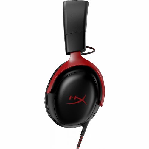 HP HyperX Cloud III Gaming Headset/7.1 Sound/DTS Headphone:X/Spatial Sound/Over-Ear - schwarz/rot