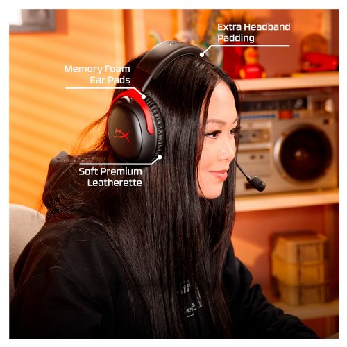 HyperX Cloud III S wireless headphones, Bluetooth 5.3, 120 hours of battery life, detachable microphone, black