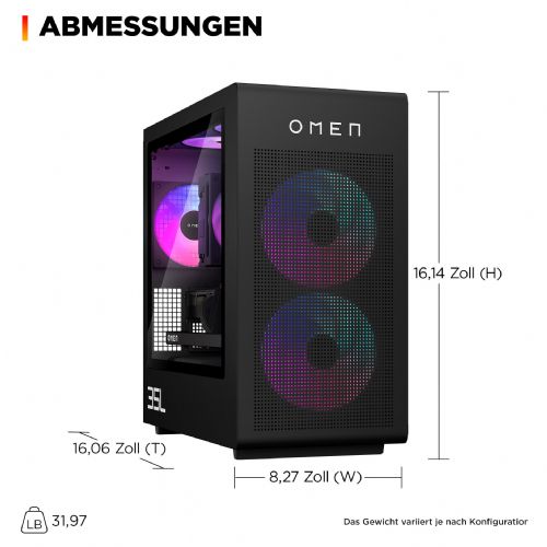 Namizni računalnik HP OMEN GT16-1471ng Ryzen 7 9800X3D, 32GB DDR5, 2TB SSD, RTX 5080 16GB, Windows 11 Home