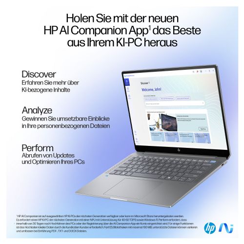 Prenosni računalnik HP OmniBook Ultra AI PC 14-fd0191ng, 14" 2.2K Touch, Ryzen AI 9 365, 16GB RAM, 1TB SSD, DE,Windows 11 Home