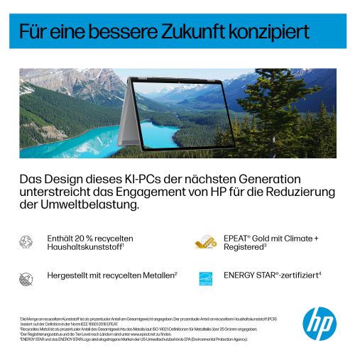 Prenosni računalnik HP OmniBook X Flip x360 14-fk0153ng, AMD Ryzen AI 7, 16 GB RAM, 512 GB SSD, 14" IPS na dotik,DE, Windows 11 Home