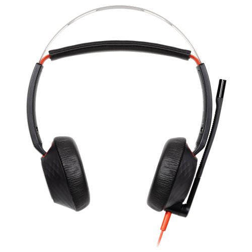 Headphones Poly Blackwire 5220 Stereo USB-C Headset +3.5mm Plug +USB-C/A Adapter (207586-201/207576-201)