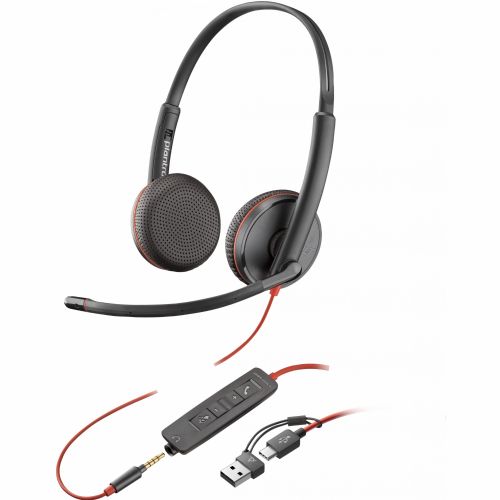 Slušalke HP Poly Headset Blackwire C3225 Stereo USB-C/A & 3,5 mm