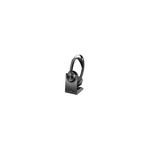 Slušalke HP Poly Voyager Focus 2 Microsoft Teams Certified USB-C-C Headset +USB-C/A Adapter + Charging Stand No localization