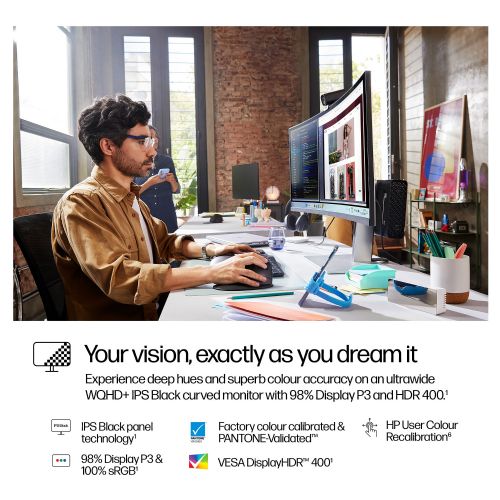 Monitor HP 738pu 95,2 cm (37,5"), 3840 x 1600 (WUHD), IPS, 400 cd/m2, HDMI DP zaslon (EU)