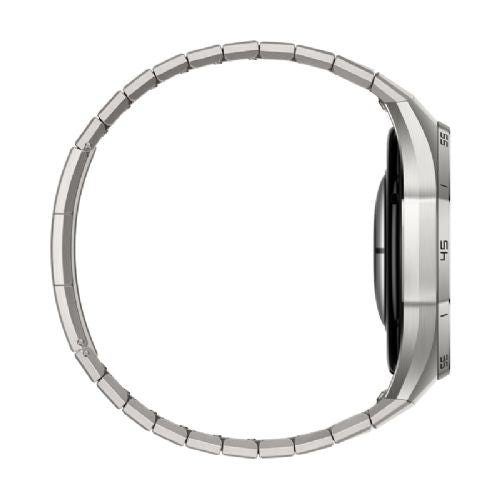 Pametna ura Huawei Watch GT 6 Pro 46mm Titanium AMOLED zaslon 3000 nit, safirno steklo, EKG spremljanje, GPS sledenje, 21 dni avtonomije titanove barve + brezžične slušalke FreeBuds SE3