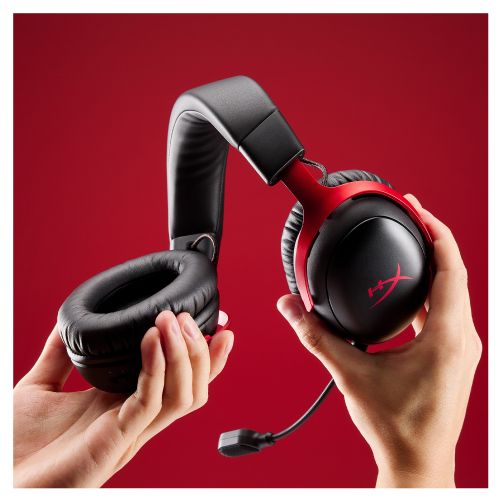 Brezžične slušalke HyperX A59Z0AA / Cloud III S rdeče na črni
