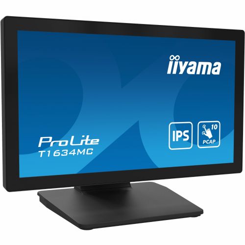 Monitor IIYAMA T1634MC-B1S 39,6 cm (15,6"), 1920 x 1080 (FHD), IPS, 450 cd/m2, 60Hz, 16:9 M-Touch HDMI+DP+VGA maloprodaja