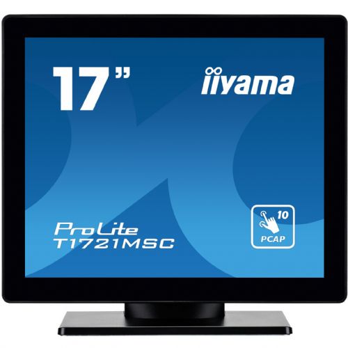 Monitor Iiyama T1721MSC-B2 43 cm (17"), 1280 x 1024 SXGA, 5:4, TN, Touch, 230 cd/m2, 5ms, črna