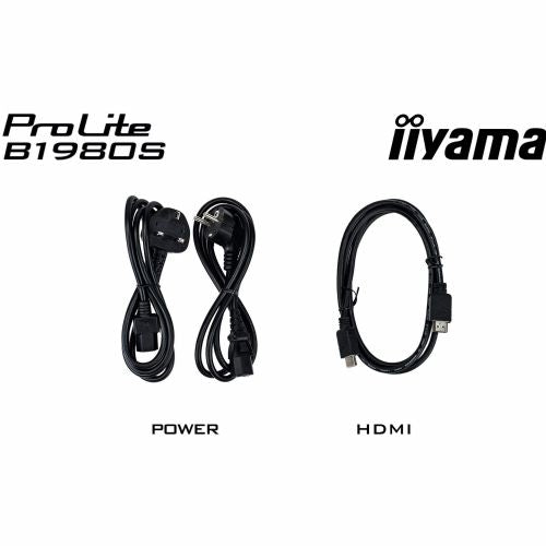 Monitor Iiyama ProLite B1980S-B1 48 cm (19"), SXGA, TN, HDMI, DP, ergonomsko stojalo, črna
