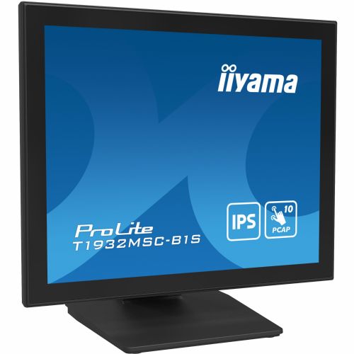 Monitor IIyama T1932MSC-B1S, 48 cm (19"), 1280 x 1024, IPS, Touch, 215 cd/m2, 14ms, črna