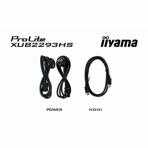 Monitor iiyama ProLite XUB2293HS-B6 54,6 cm (21,5"), 1920x1080 (FHD), IPS, 300cd/m2, 16:9 1ms 100Hz HDMI DP zvočnik Pivot Black