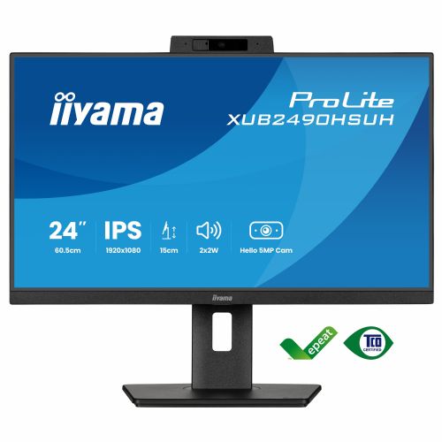 Monitor Iiyama XUB2490HSUH-B2, 60,5 cm (23,8") 1920 x 1080 FHD, 16:9, IPS, 250 cd/m2, 4ms, črna