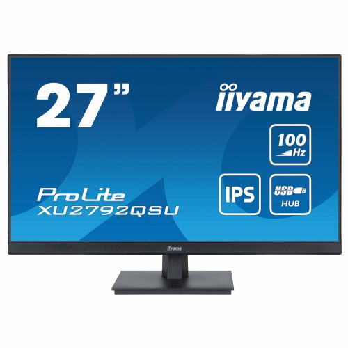 Monitor Iiyama 27iW 68,58 cm (27"), 2560x1440 (WQHD), IPS, 250cd/m2, 0,4ms, HDMI DP LS črna
