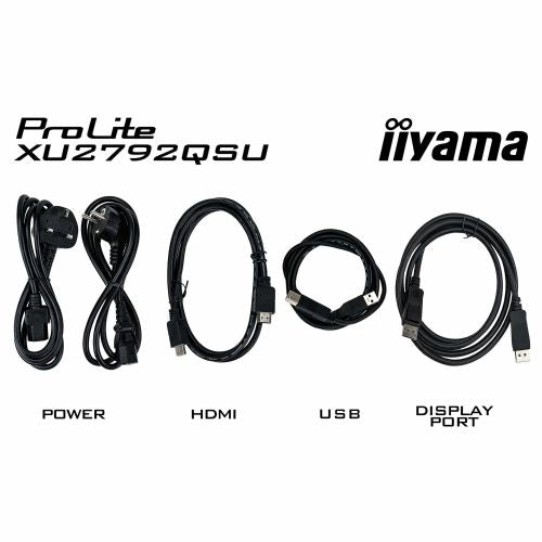 Monitor Iiyama 27iW 68,58 cm (27"), 2560x1440 (WQHD), IPS, 250cd/m2, 0,4ms, HDMI DP LS črna