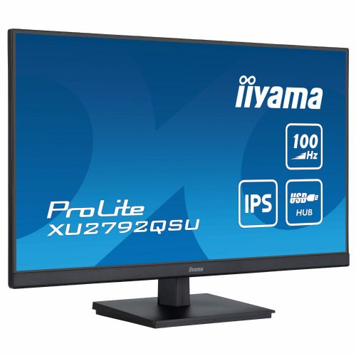 Monitor Iiyama 27iW 68,58 cm (27"), 2560x1440 (WQHD), IPS, 250cd/m2, 0,4ms, HDMI DP LS črna