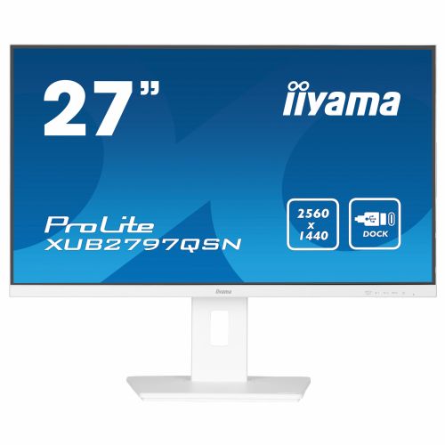 Monitor IIYAMA XUB2797QSN-W2 68,6 cm (27"), 2560 x 1440 (QHD), 16:9 HDMI+DP+USB-C 65W