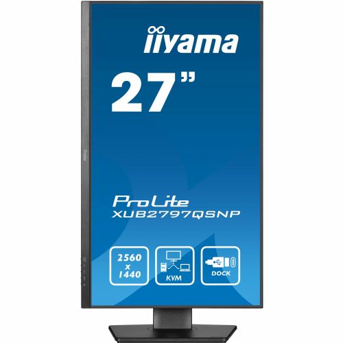 Monitor Iiyama XUB2797QSNP-B1, 68,6 cm (27"), 16 : 9, HDMI + DP + USB-C, IPS