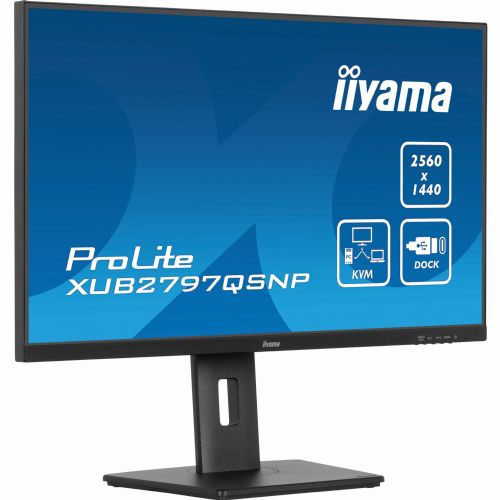 Monitor Iiyama XUB2797QSNP-B1, 68,6 cm (27"), 16 : 9, HDMI + DP + USB-C, IPS