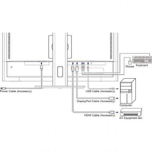 Monitor Iiyama XUB2797QSU-B2, 68,6 cm (27"), 16 : 9, HDMI + DP + 2 x USB