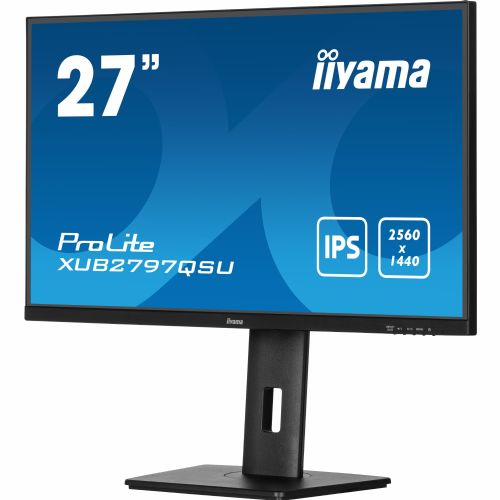 Monitor Iiyama XUB2797QSU-B2, 68,6 cm (27"), 16 : 9, HDMI + DP + 2 x USB