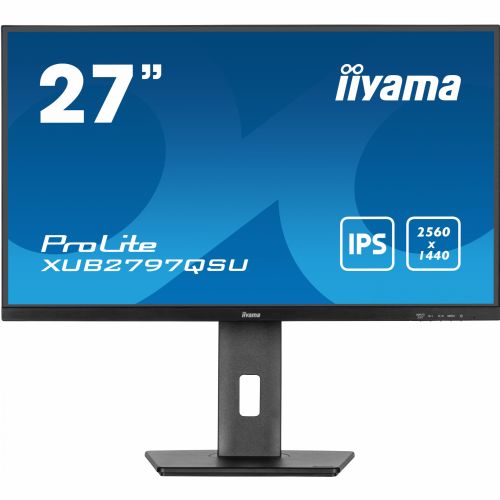 Monitor Iiyama XUB2797QSU-B2, 68,6 cm (27"), 16 : 9, HDMI + DP + 2 x USB