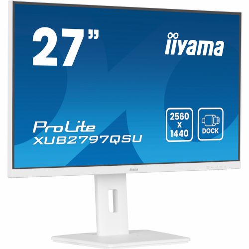 Monitor IIYAMA XUB2797QSU-W2 68,6 cm (27"), 2560 x 1440 (QHD), 16:9 HDMI+DP+2xUSB dvigalo