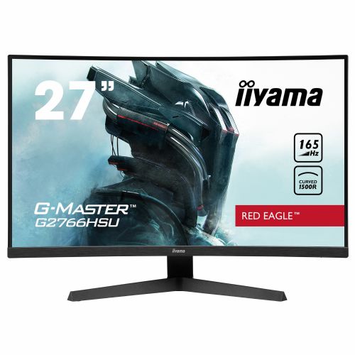 Monitor Iiyama Red Eagle G-master G2766HSU-B1, 68,5 cm (27"), FHD, VA, 165 Hz, DP/HDMI/USB, FreeSync, zvočniki, ukrivljen, črna