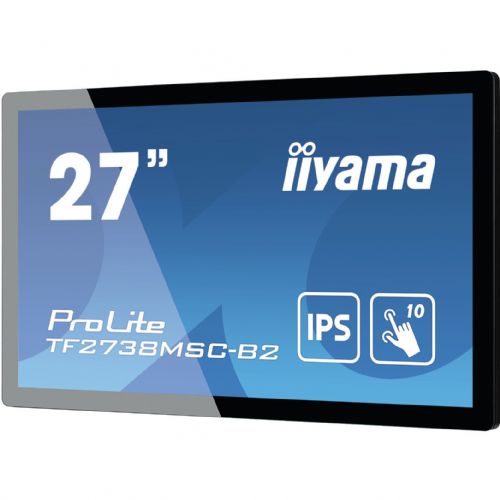 Informacijski zaslon IIYAMA ProLite TF2738MSC-B2 68,6cm (27''), 420cd/m2, 16:9 5ms IPS HDMI DisplayPort DVI VESA zvočnik, črn