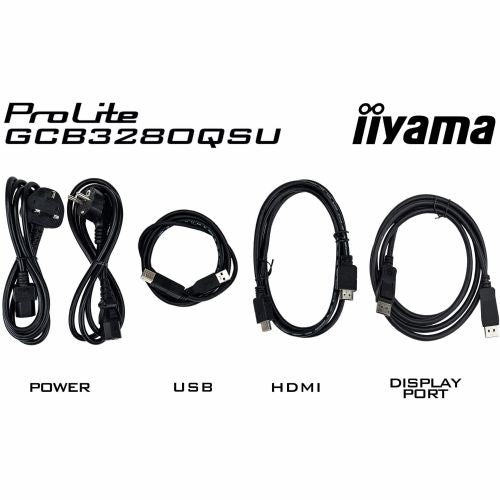 Monitor Iiyama GCB3280QSU-B2, 80cm (31,5"), 2560 x 1440, 16:9, VA, 350cd/m2, 0,2ms, črna