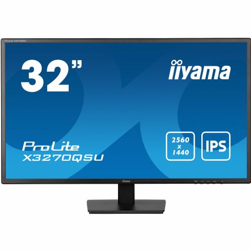 Monitor Iiyama X3270QSU-B1, 80cm (31,5") 2560 x 1440, 16:9, IPS, 250 cd/m2, 3ms, črna
