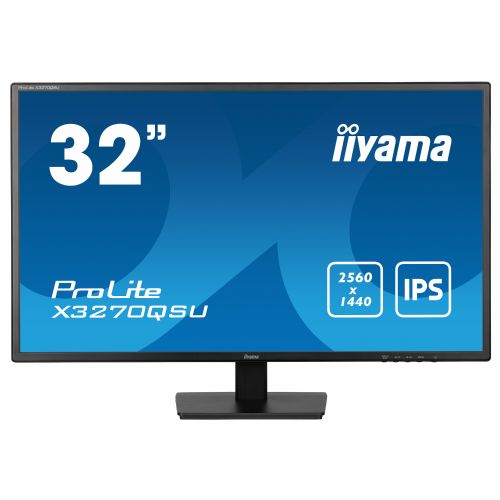 Monitor Iiyama X3270QSU-B1, 80cm (31,5") 2560 x 1440, 16:9, IPS, 250 cd/m2, 3ms, črna
