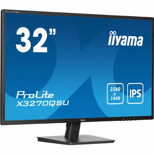 Monitor Iiyama X3270QSU-B1, 80cm (31,5") 2560 x 1440, 16:9, IPS, 250 cd/m2, 3ms, črna