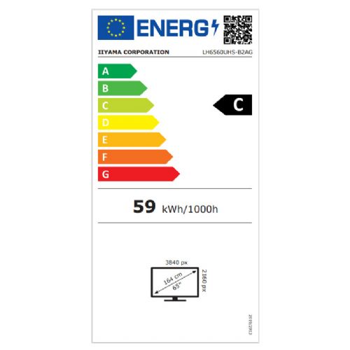 Informacijski zaslon IIYAMA ProLite LH6560UHS-B2AG 64,5" (164cm) 4K UHD VA HDMI 24/7