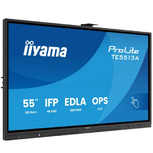 Interaktivni monitor IIYAMA ProLite TE5513A-B1AG 138,8cm (54,6") UHD IPS DP/HDMI/USB-C na dotik