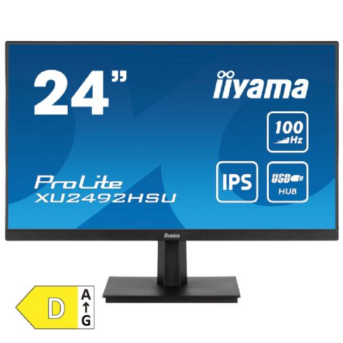 Monitor IIYAMA ProLite XU2492HSU-B6 60,5cm (23,8") FHD IPS 100Hz HDMI/DP zvočniki črn