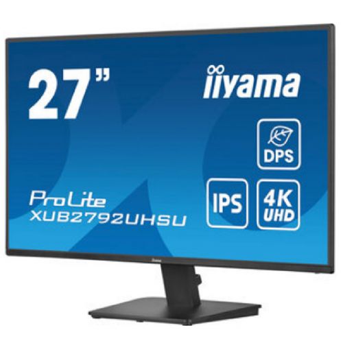 Monitor IIYAMA ProLite XU2792UHSU-B6 68,5cm (27"), 3840 x 2160 (4K UHD), IPS, 350 cd/m2, DP/HDMI/USB zvočniki monitor